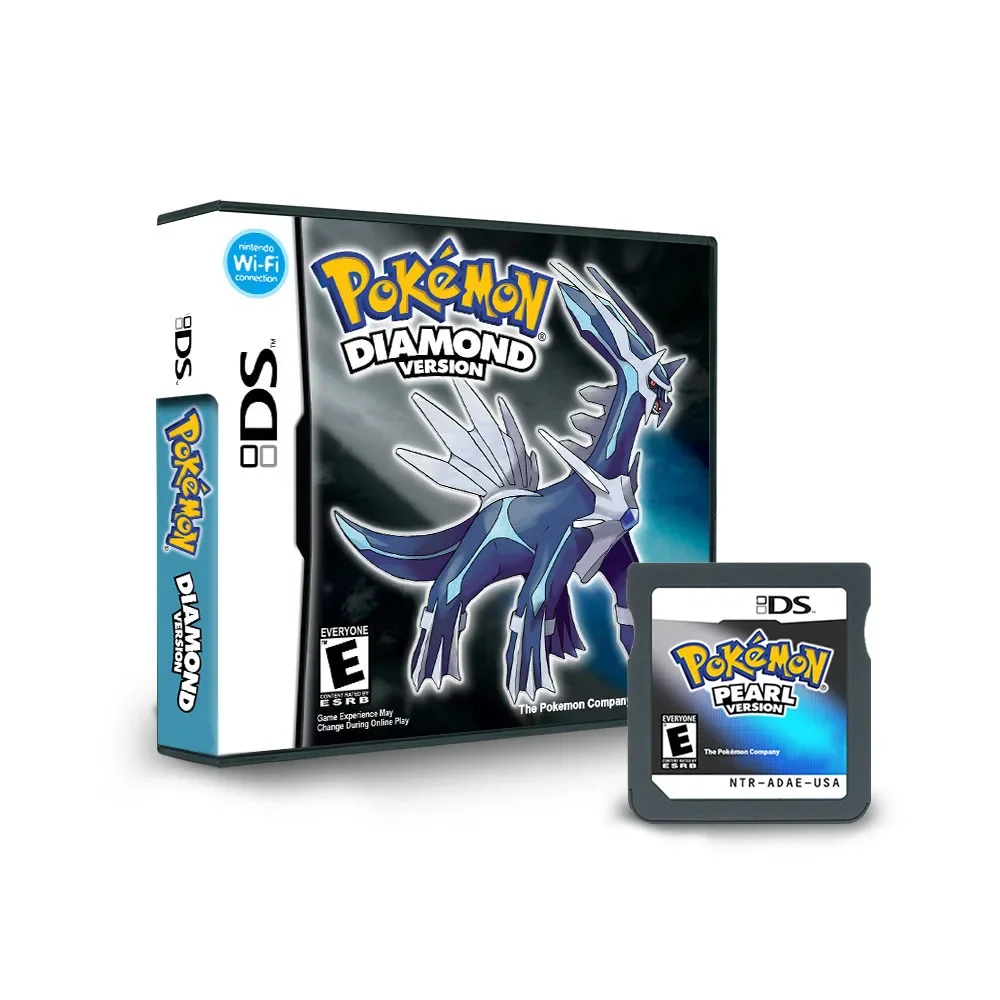 NDS Game Card Pokemon R4 Card Black Box Cartridge American English Game Diamond Pearl HeartGold SoulSilver Platinum 3DS XL 2DS