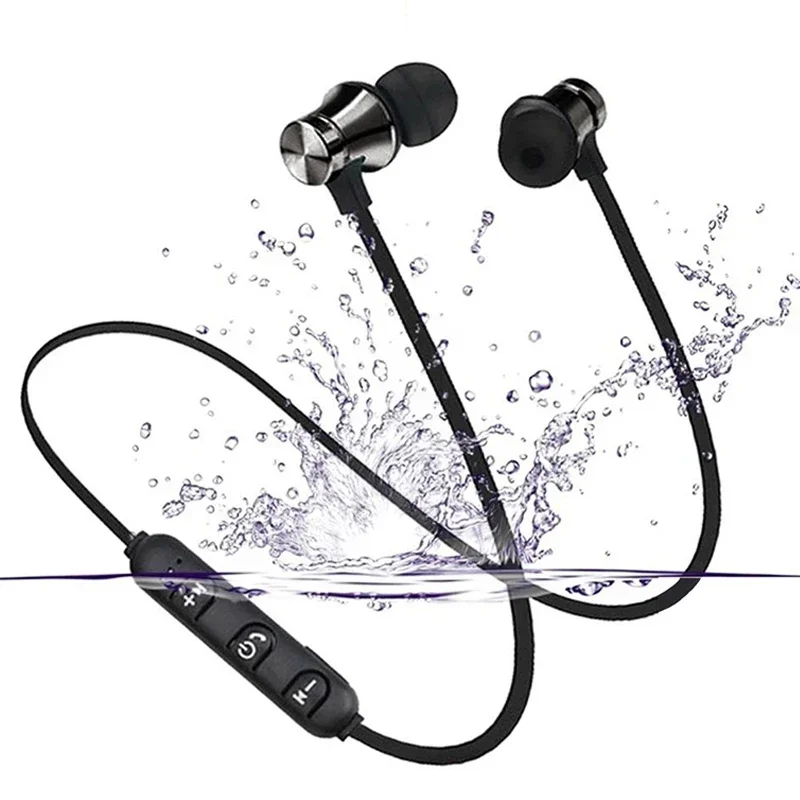 

Bluetooth 4.2 Wireless Earphone Sports Headset Waterproof Earbuds Neckband Magnetic Headphone With Mic