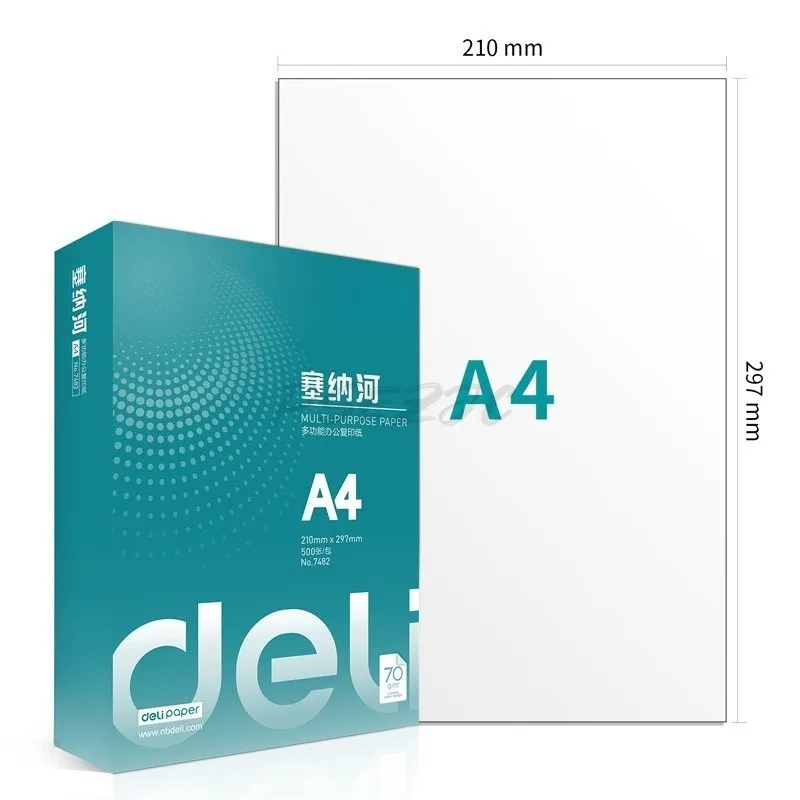 8 Packs/set of A4 Office Specific Photocopy and Printing Paper 500 Sheets/pack of White Paper and Draft Paper