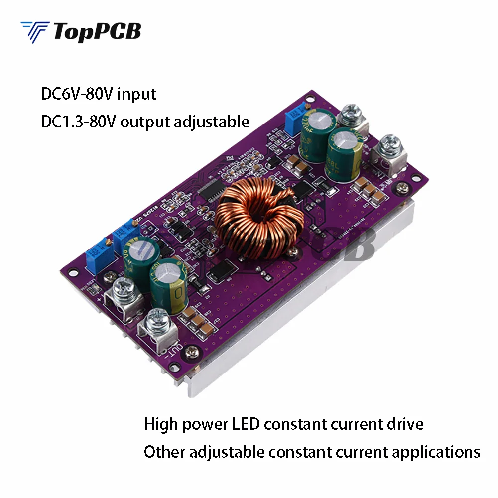 250W 15A CC CV MPPT Solar Battery Charging Module 6-80V to 1.3-80V Adjustable DC-DC Step Down Buck Converter Voltage Regulator