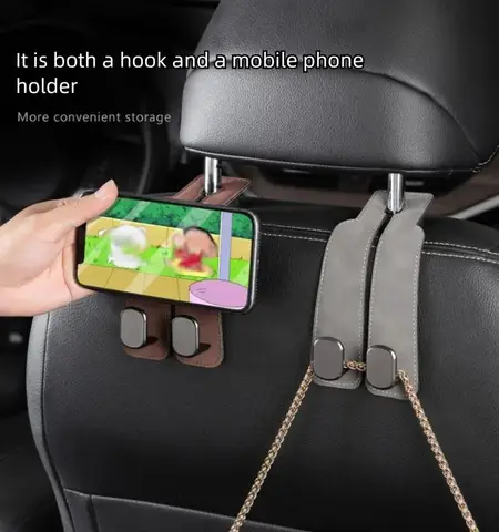 Kaschi Car Headrest Hooks Hanger High-quality diamond design for Bag Seat Back Organizer Holder Clips Auto Fastener Hooks Car St