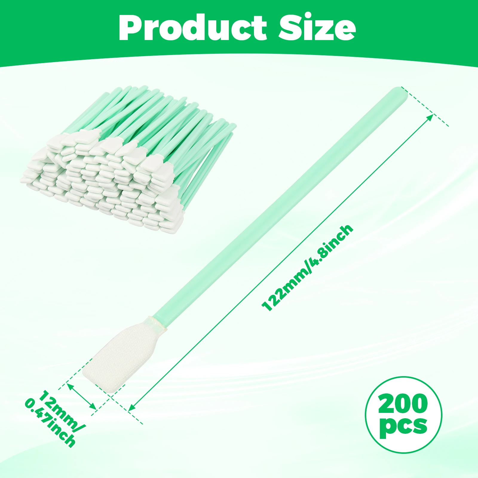 200Pcs Industry Micro Cotton Swab Sponge For Lab Dust-Free Cleaning Sponge Tip Swabs For Camera Lenses Optical Lenses