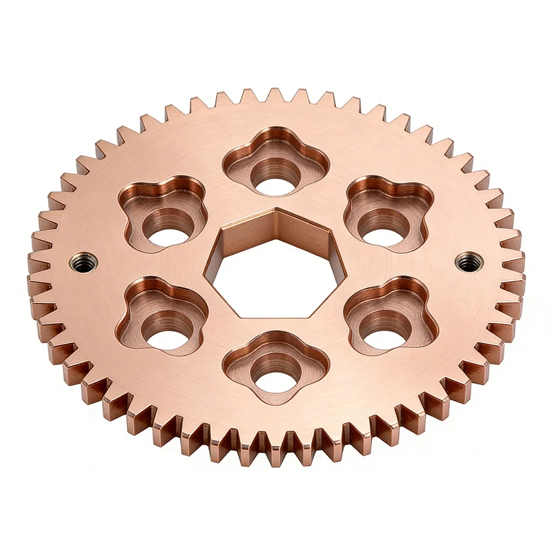

Professional OEM Custom CNC Lathe Machining Service High Precision Machined Copper Alloy Gear – CNC Milled & Gear Cut