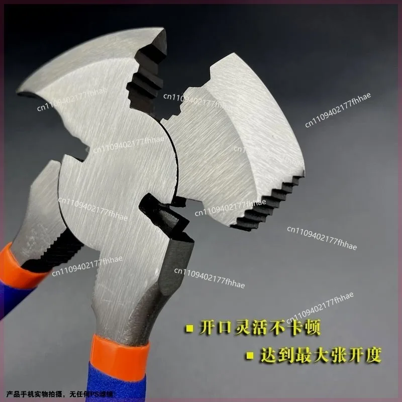 Extended and Thickened 12-inch Heavy-duty Tiger Pliers Multi-functional Hammer Head