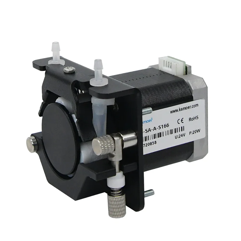 Kamoer KCS 12V/24V stepper motor 6 roller easy load silicon tube liquid sampling uv resin peristaltic dosing pump