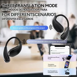 Choice HYUNDAl OpenAir Pro AI OWS Translation Earphones Multi languages Headphones Stereo Touch Display Earbuds ENC Call