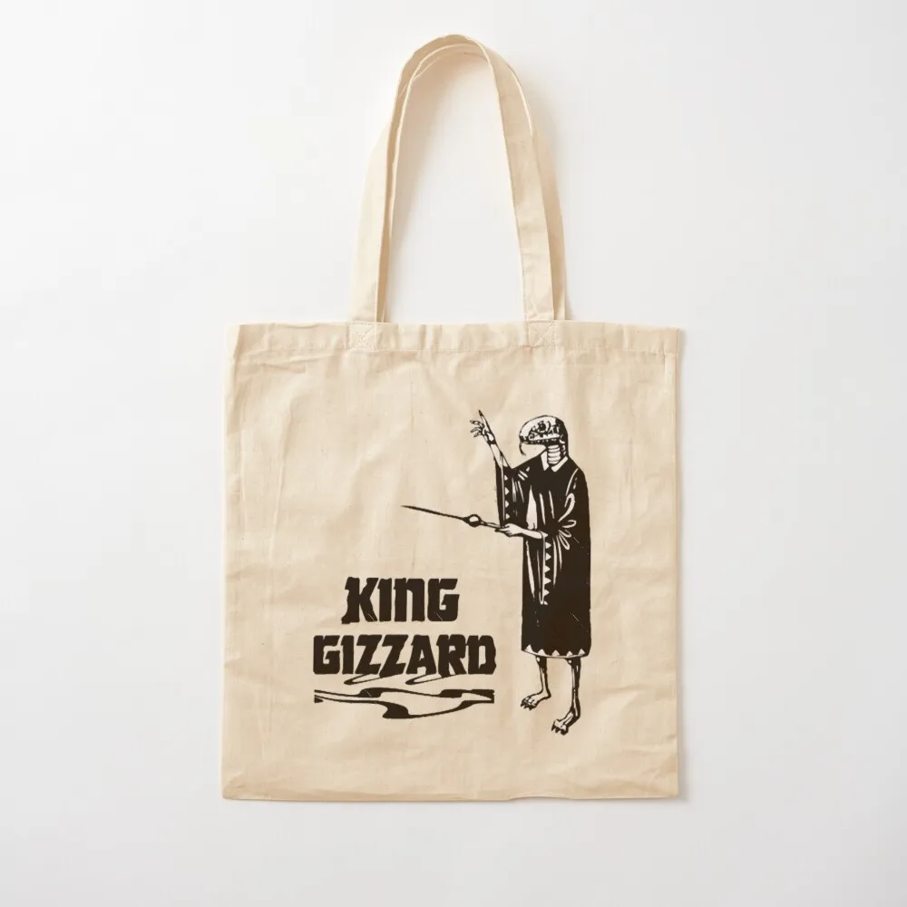 Lizard Wizard Tote Bag shopper bag women canvas custom canvas bag Women's shopper