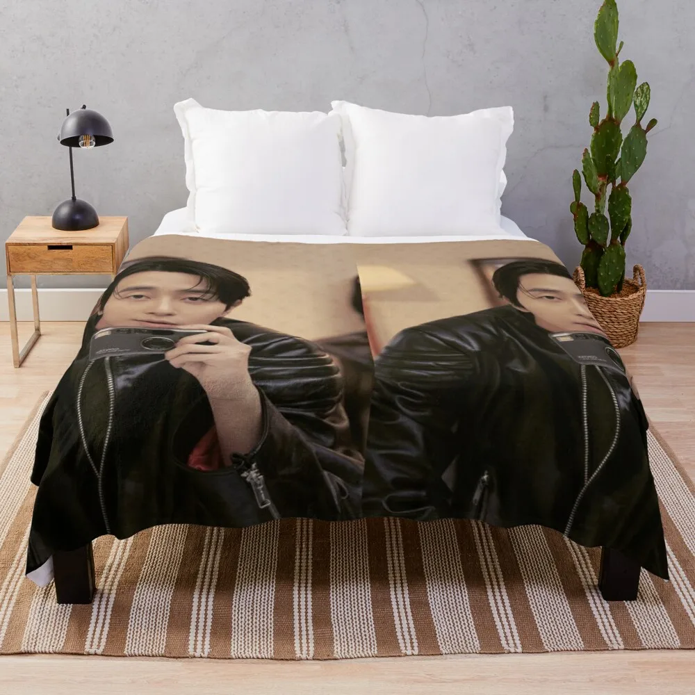 

Park Seo Joon Throw Blanket Personalized Gift Blankets For Bed Soft Plaid Blankets