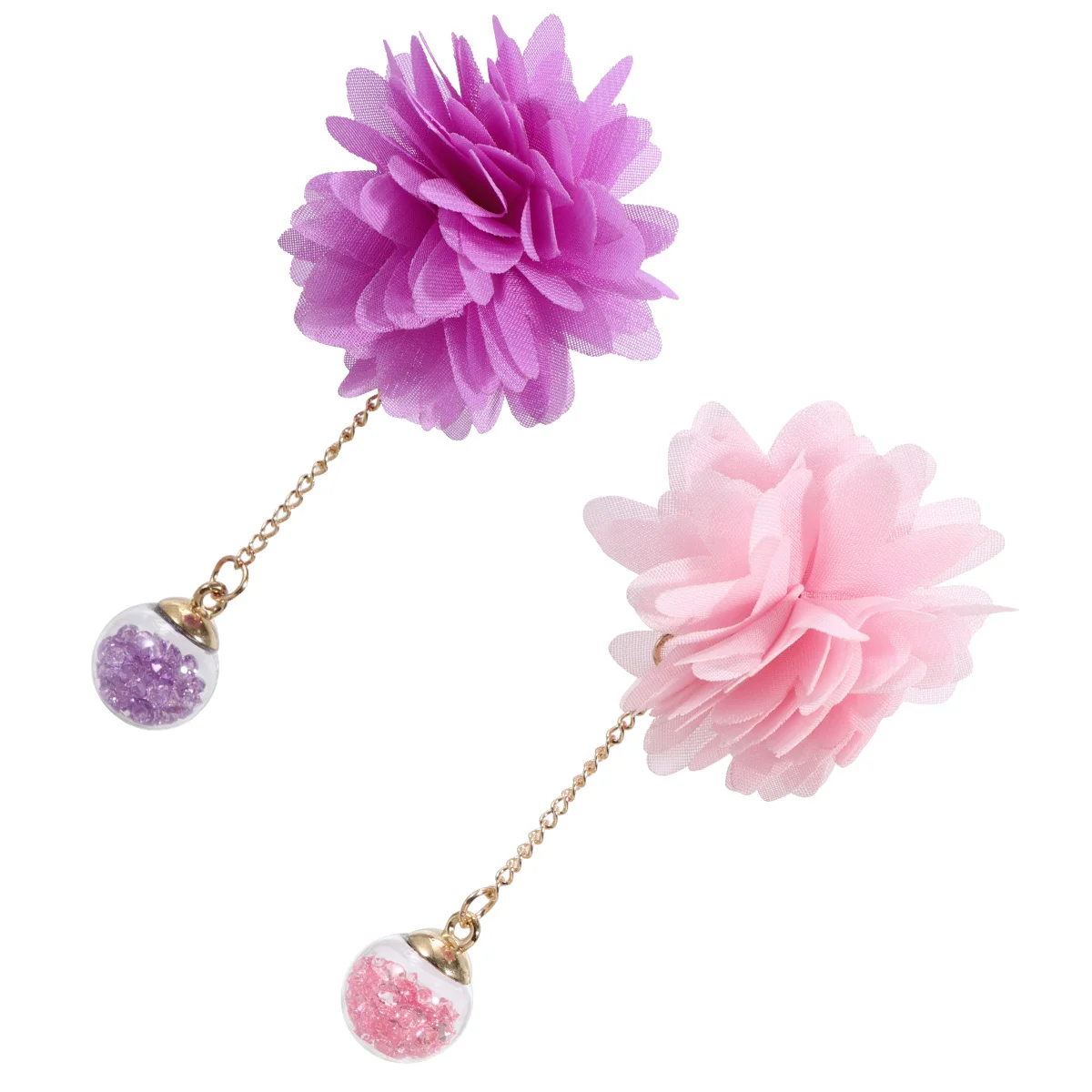

2 Pcs Car Perfume Clip Essential Oil Diffuser Aromatherapy Auto Decor Flower Shape Plastic Metal Lightweight Durability