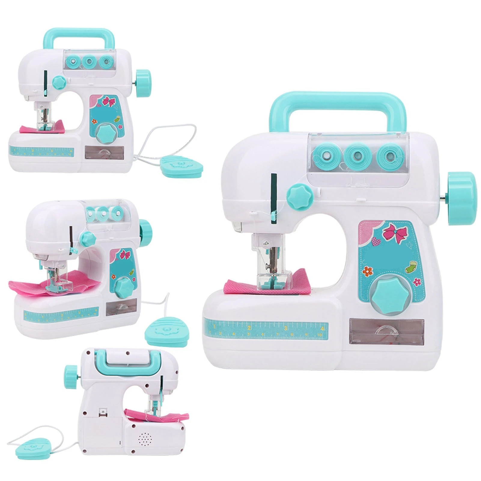 ZK20 Electric Medium Size Sewing Machine Toys Educational Interesting Toy for Girls Children