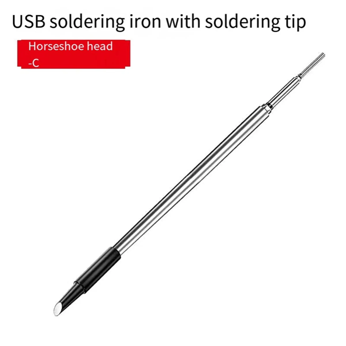 3 buah C210 ujung besi solder USB ujung besi solder baterai 5V ujung besi solder Aksesori pengerjaan ulang solder, B