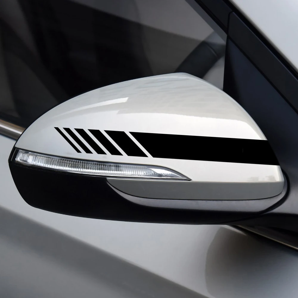 سيارة مرآة الرؤية الخلفية لاصقة تزيين الجسم ملصق مائي التصميم ل Volkswagen VW CC T-ROC جولف 4 5 6 7 باسات B5 B6 B7 تيجوان EOS R