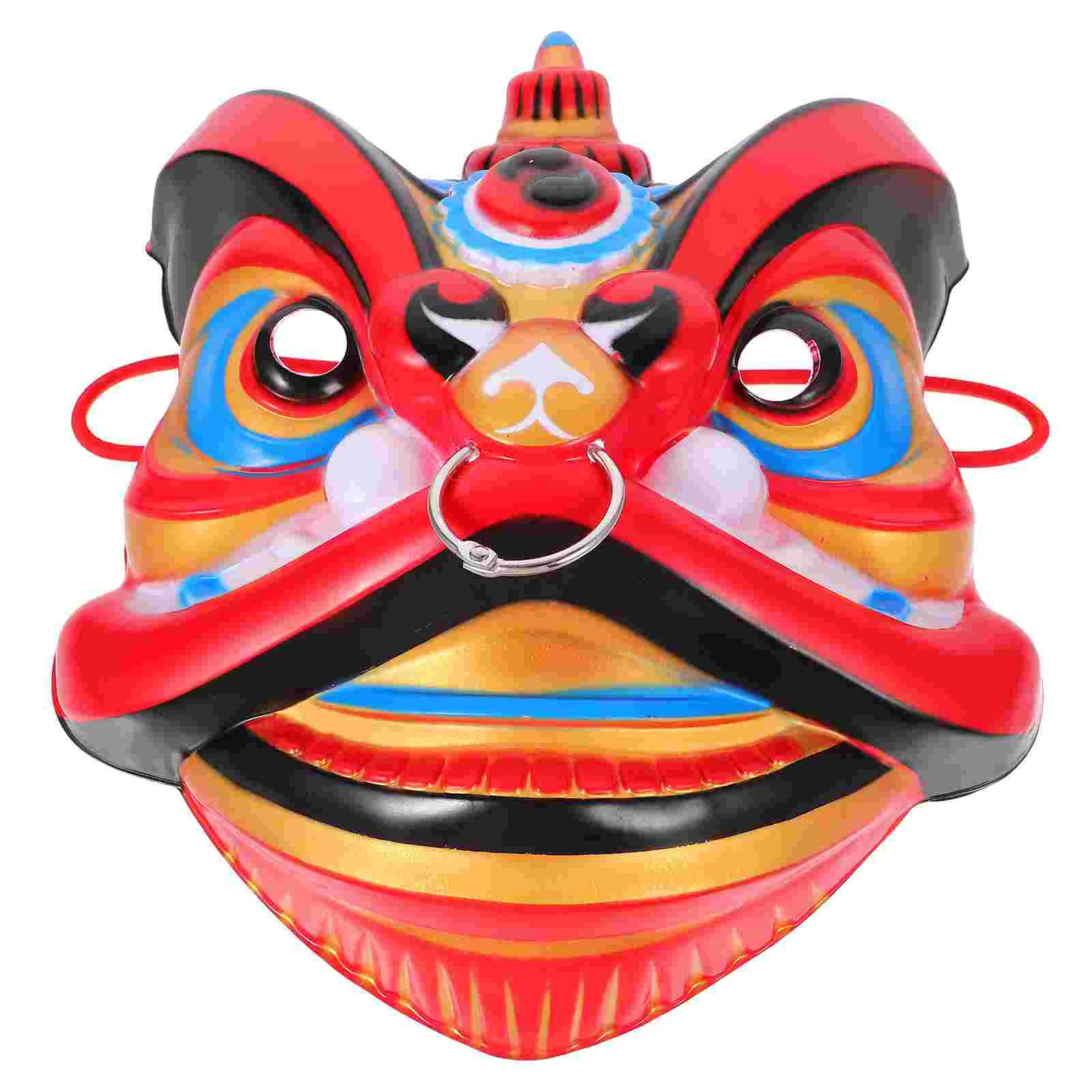 3 PCS Face Mask Awakening Men's Full Manual Performance Stage Annual Meeting Dancing Party Dance Red Cosplay