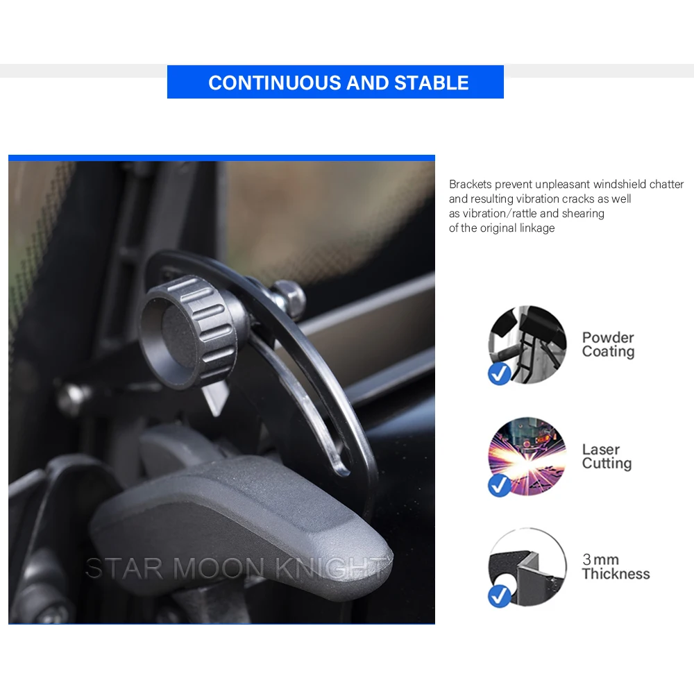 

Windshield Reinforcement Support For Pan America 1250 S Special RA1250S 2021- Windscreen Reinforced Bracket 3mm Additional Stand