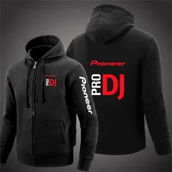 High quality Fashion Zip Hoodies Men Pioneer Pro Dj Hoodie Sweatshirts Harajuku Jacket High Street Hoodie Casual Loose Clothes