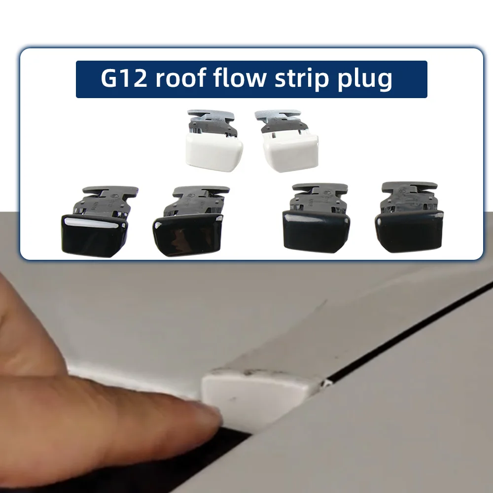Car Roof Rail Molding Trim Roof Running Water Cover Plate Plug For BMW 6 7 Series G12 G32 2015-2023 Car Interior Accessories