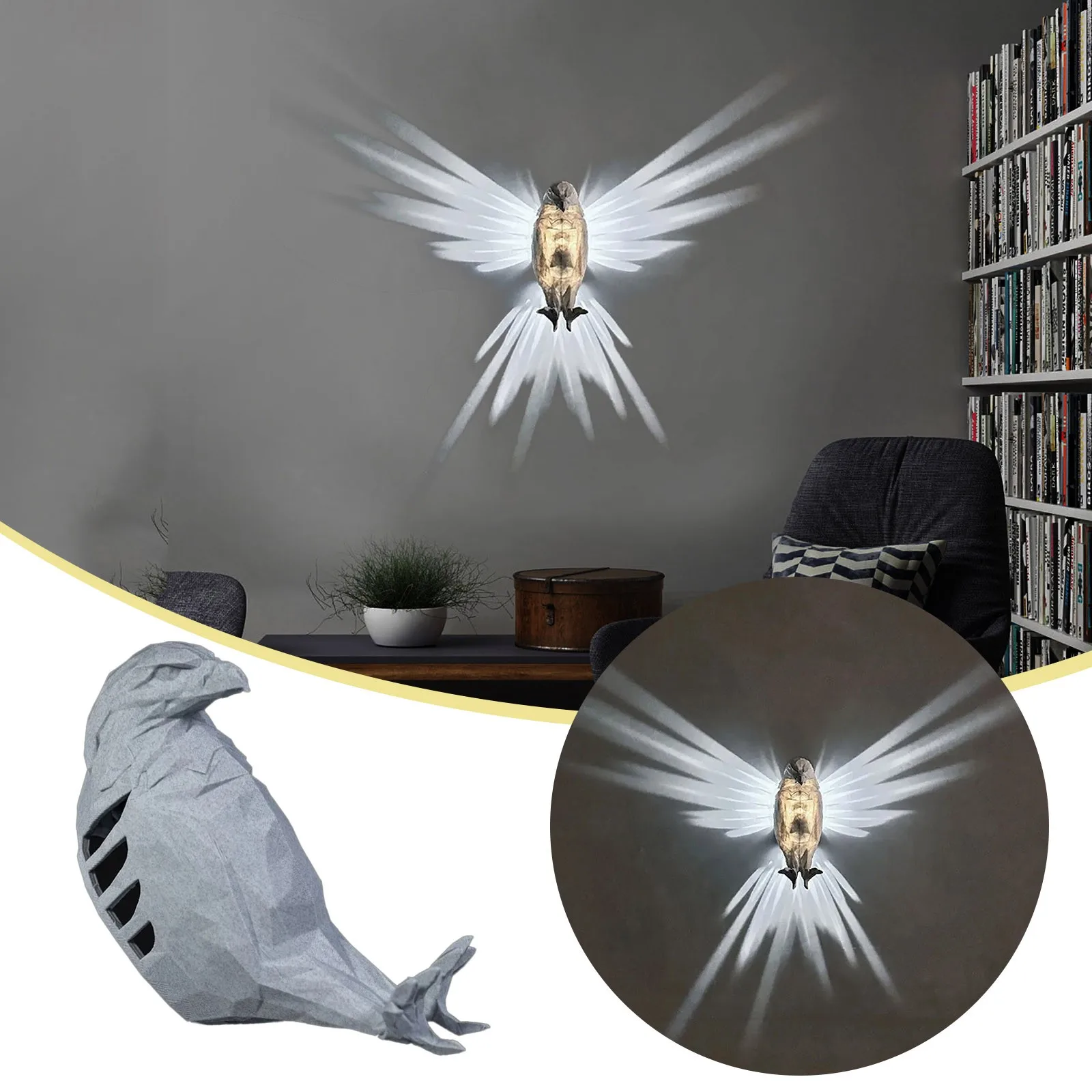 Funny Animal Refraction 3D Wall Lamp Night Light Art Decor Perfect Decoration Light Room Led Lights for Room Ceiling Baby Lamp