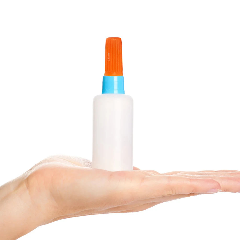

20 Pcs Glue Bottle Mouth Needle Eyelash Replacement Caps Accessory Anti Blocking Durable Plastic Portable Storage