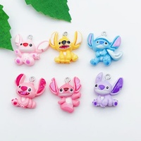 10pcs cartoon animal resin charm necklaces earrings keychains DIY crafts jewelry making