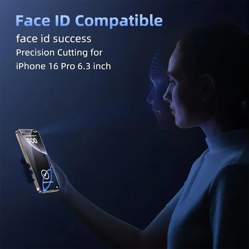 4Pcs Full Cover Privacy Tempered Glass Screen Protector for iPhone 17 16 15 14 Pro Max 13 12 11 Pro Mini 16e Air 15 14Plus Glass view 4