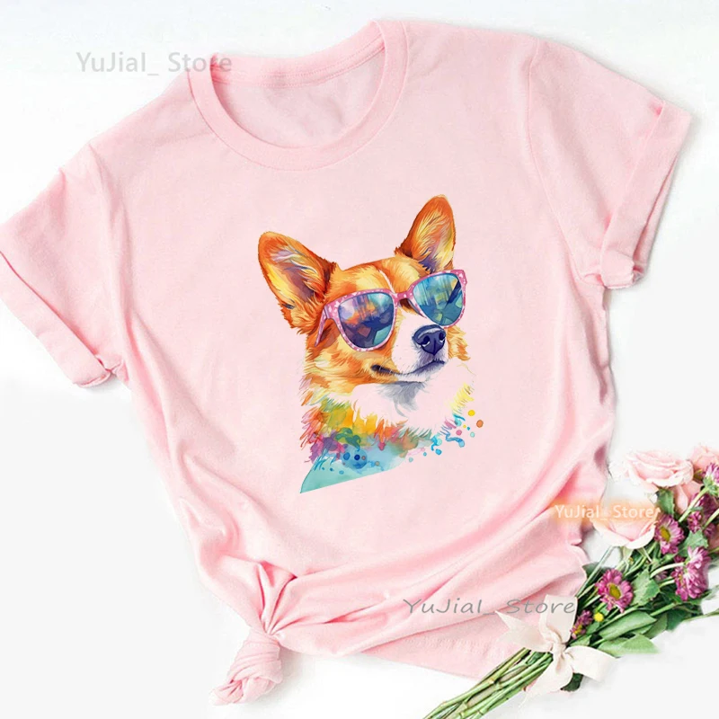 Bernese Mountain Print T Shirt Girls Harajuku Kawaii Dog Tshirt Women Summer Fashion Tops Tee Shirt Femme Streetwear