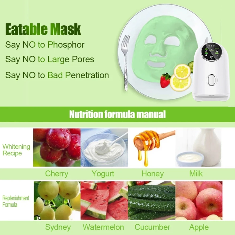 Household Intelligent Mask Machine DIY Natural Fruit Vegetable Mask Machine Automatic Spa Facial Treatment Machine