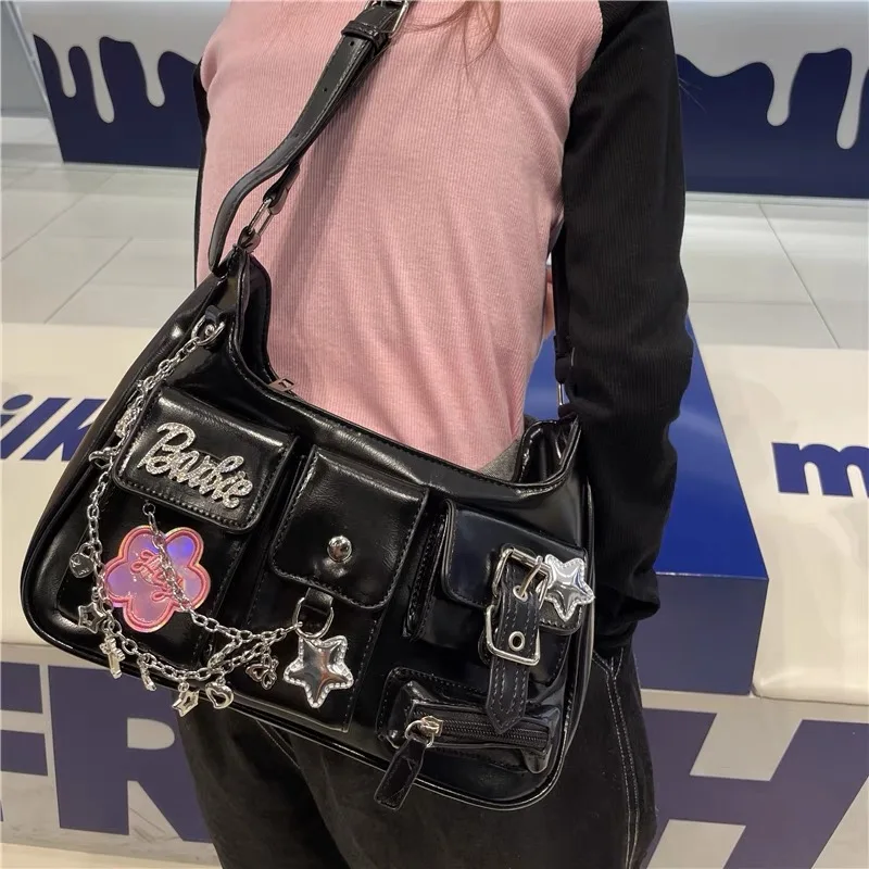 HAEX Y2K-Bolso de hombro para Mujer, bandolera Vintage con múltiples bolsillos, estilo Punk, a la moda, 2023