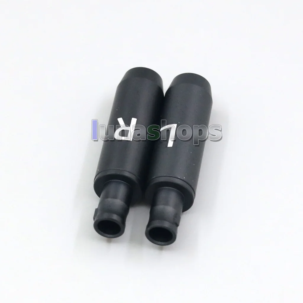 100Pairs Aluminum Alloy Ultra Light Shell With Wire Clamp DIY Earphone Headphone Pins Plug For Sennheiser HD800 LN008506