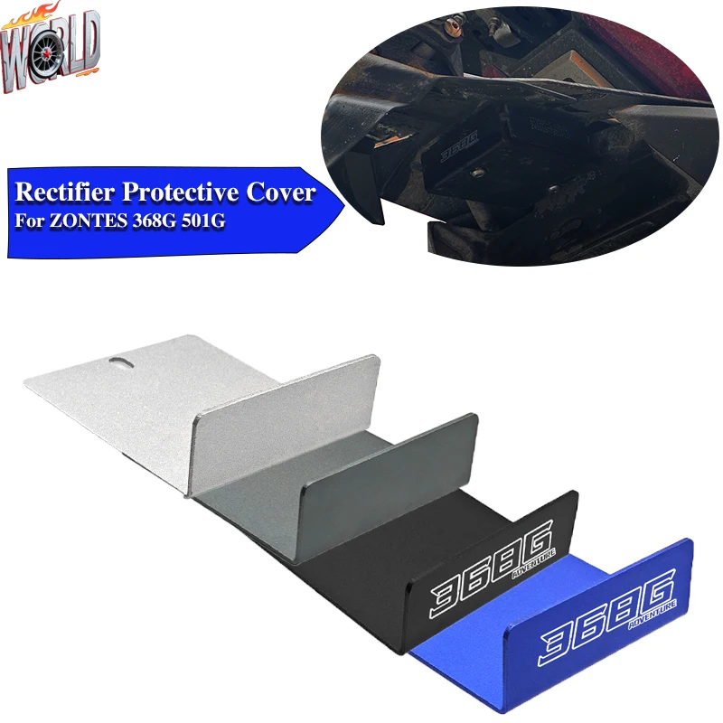 368G voltage regulator protective cover For ZONTES G368 501G 400G 2024 2025 Motorcycle Rectifier Decorative Cover