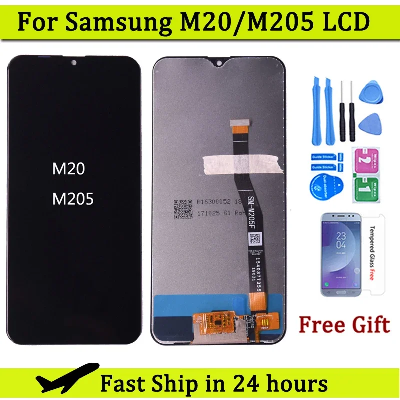 For Samsung M20 M205 M205F SM-M205F/DS LCD Display with Touch Screen Digitizer Assembly