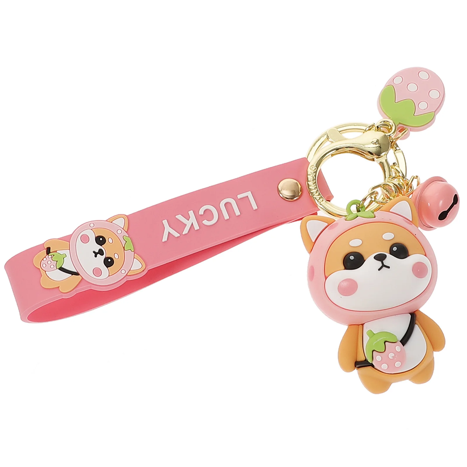 

Keychain Adorable Puppy Key Rings Cartoon Dog Pendant Bag Decorations Portable Hanging Keychain Lovely Backpack Charm