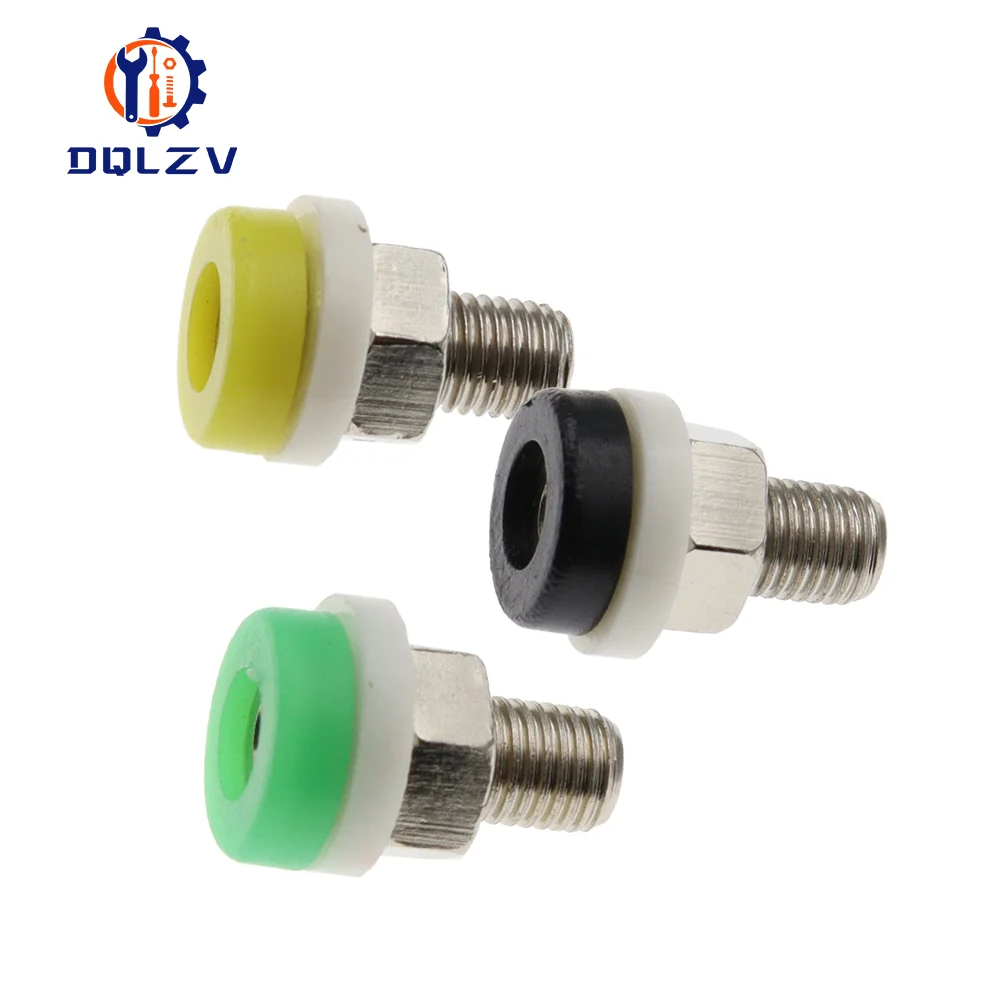 Brass 2MM Banana Socket Jack for Banana Plug Test Connector Insulated Socket Small Terminal Pure Copper Red Black Blue