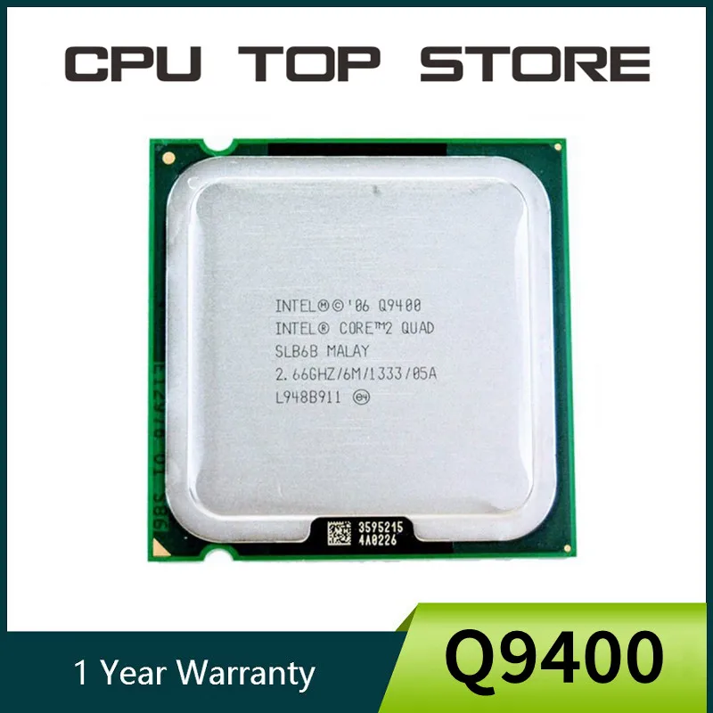 CPU procesador Intel Core 2 Quad Q9400 SLB6B 2,66 GHz LGA 775