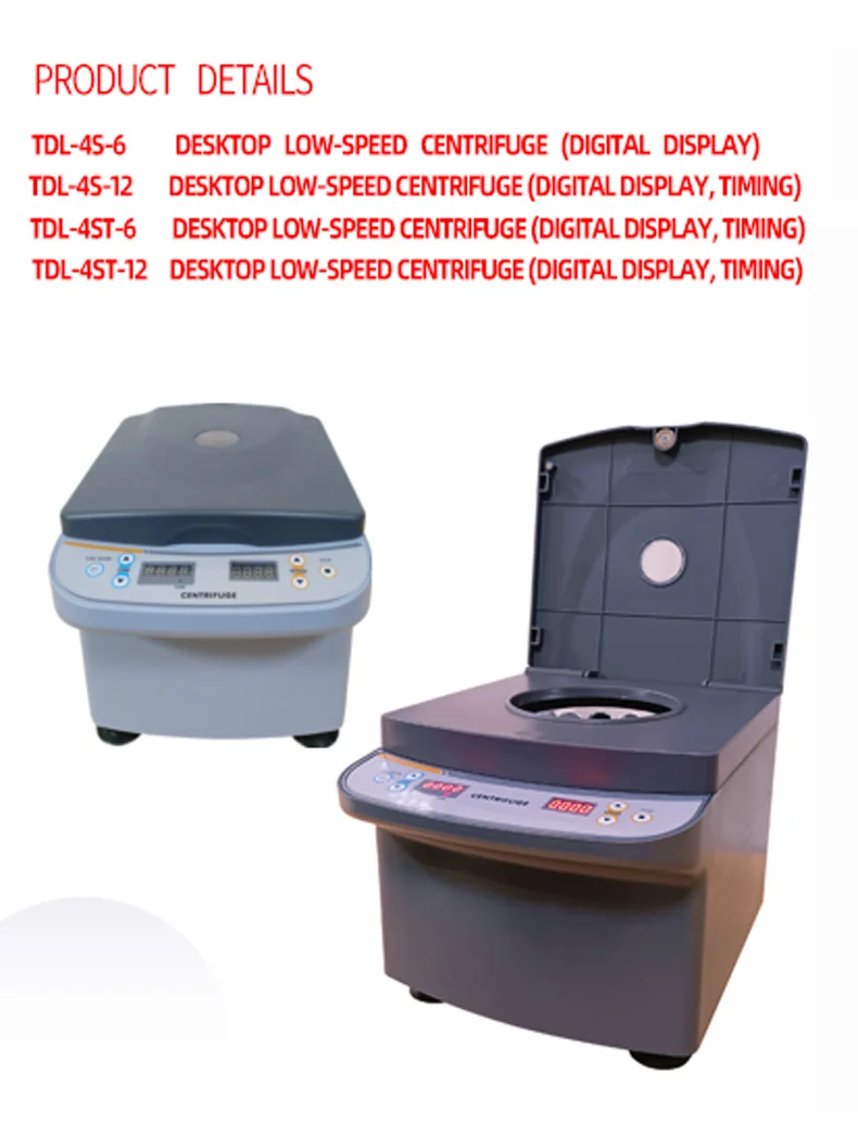 Lab Blood Centrifuge Machine Digital Timing Medical Centrifuge Medical Beauty Serum Separation 40-4000rpm 20ml Tube 220V