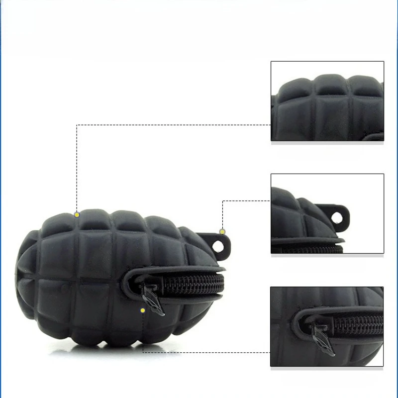 

Simulated Grenade Style Storage Bag, Hiding Money, Medicine, and Valuable Items, Key Pendant
