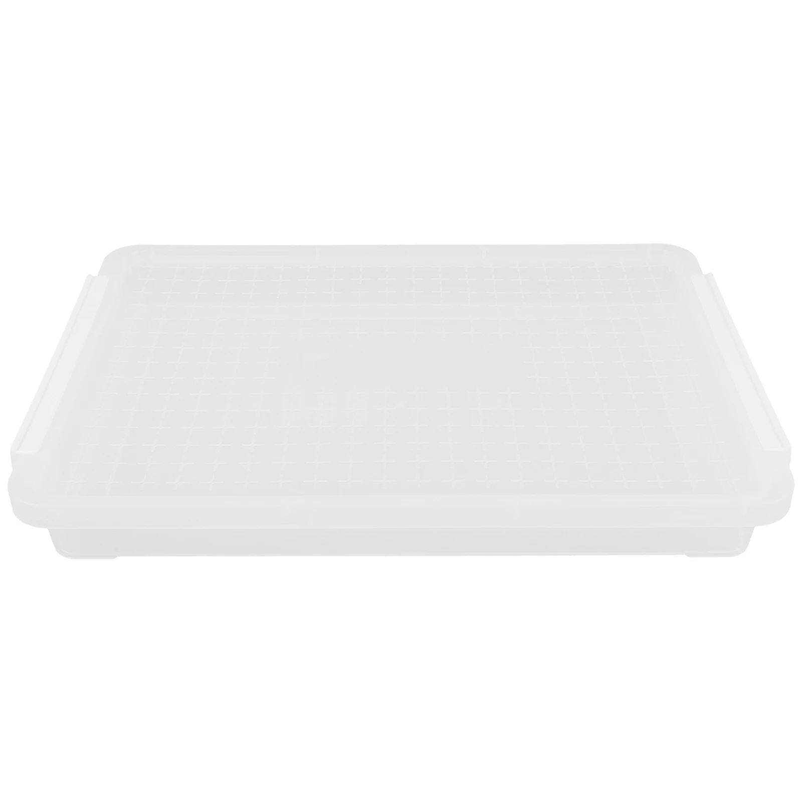 

A4 Box Stackable Document Organizer Holder For Desk Plastic Container Seal Box Transparent File Organizer Multi-Function