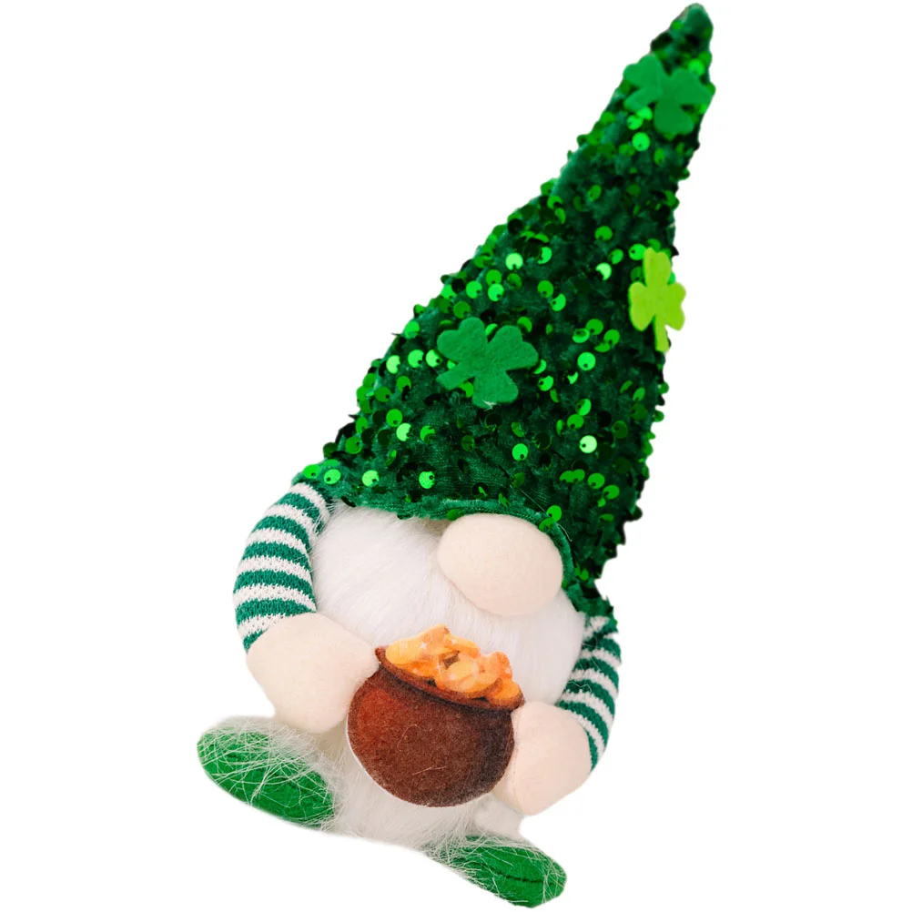 Flash Rudolph with Lights Office Toys Festival Gnome Decoration Plush Patricks Day Decorations