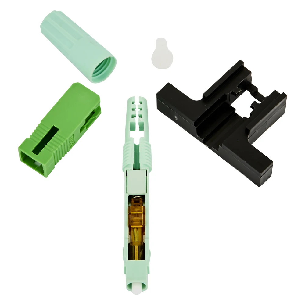 Lenew Popular Optical Fiber Connector  Durable LX18 Net type SC APC/UPC  FTTH  Fiber Optic Fast Connector