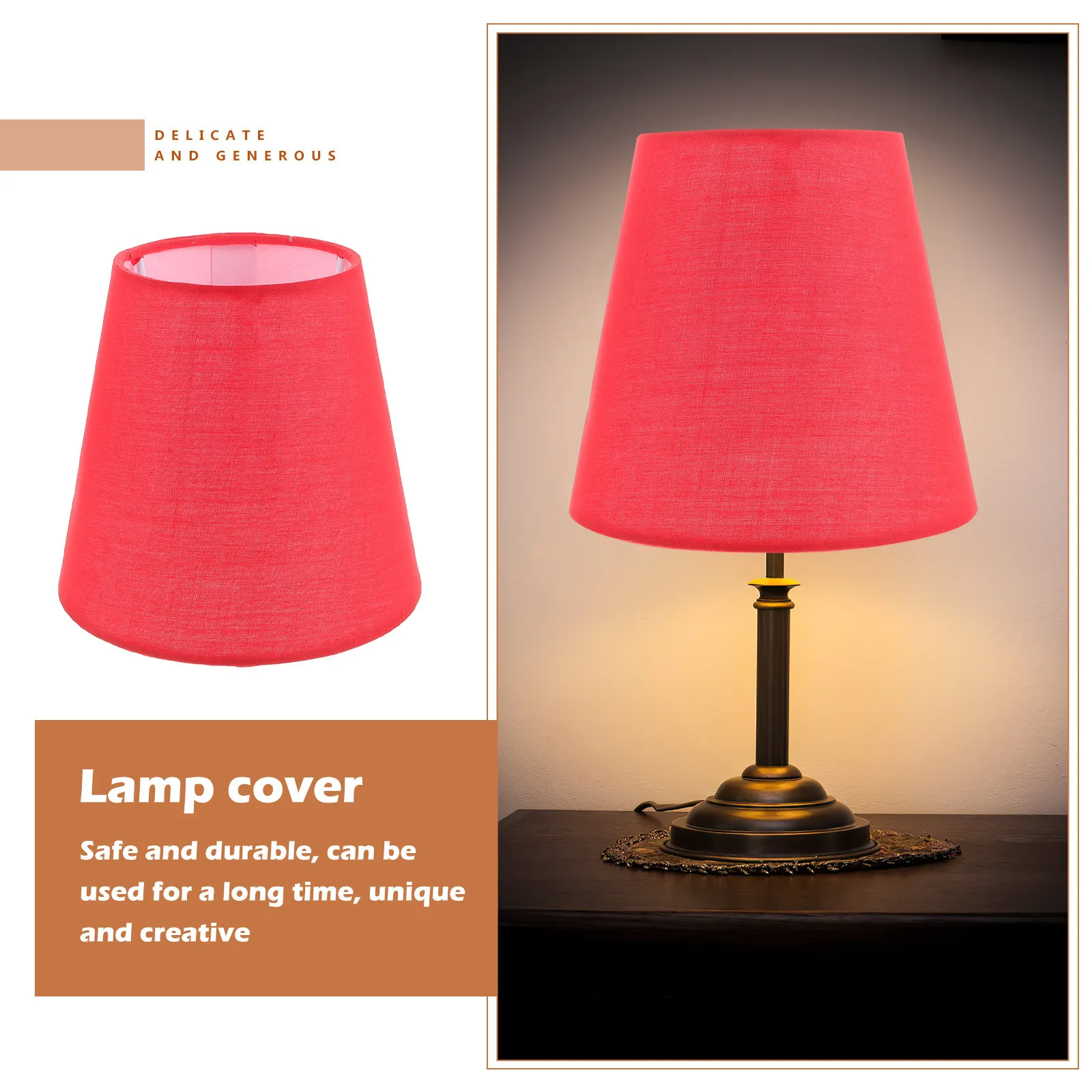 Macaron Fabric Lamp Shade Modern Pendant Ceiling Light Cover Decorative Lamp Accessory for Bedroom Living Room Restaurant Office