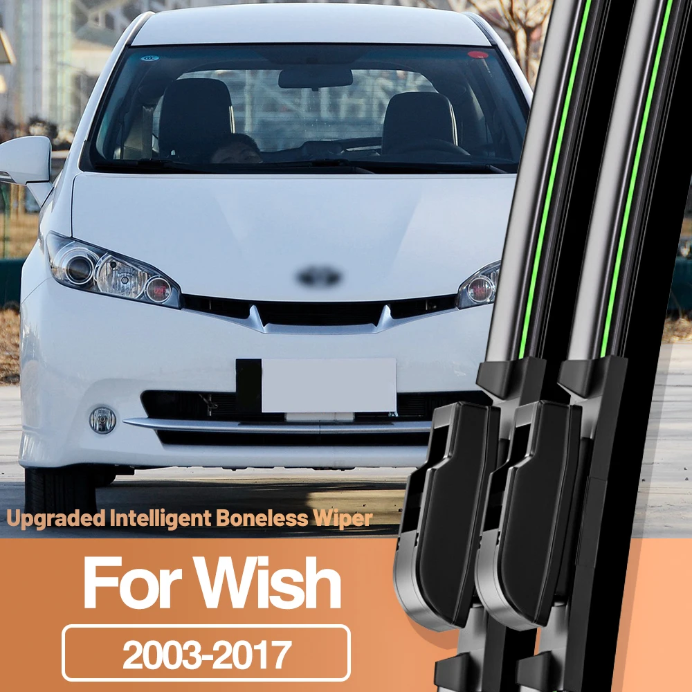 

2pcs For Toyota Wish AE10 AE20 2003-2017 Front Windshield Wiper Blades Windscreen Window Accessories 2004 2008 2010 2015 2016