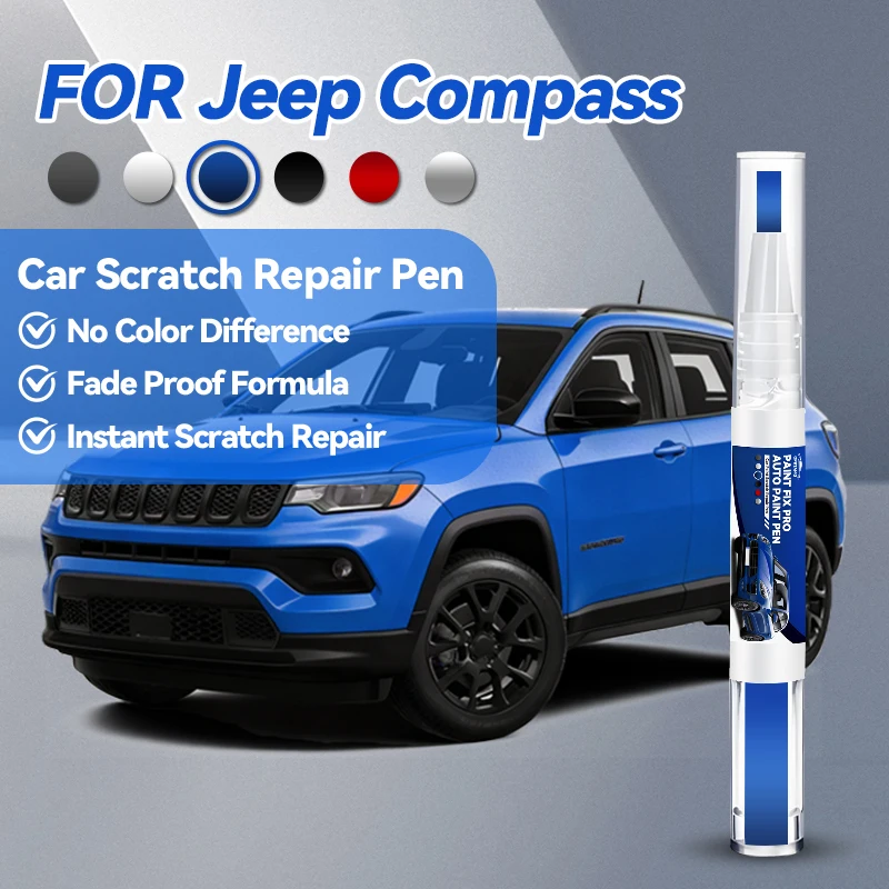 

Специализированные автомобильные аксессуары для Jeep Compass: карандаш для ремонта лакокрасочного покрытия, средство для удаления царапин, DIY, белый 296, черный 848