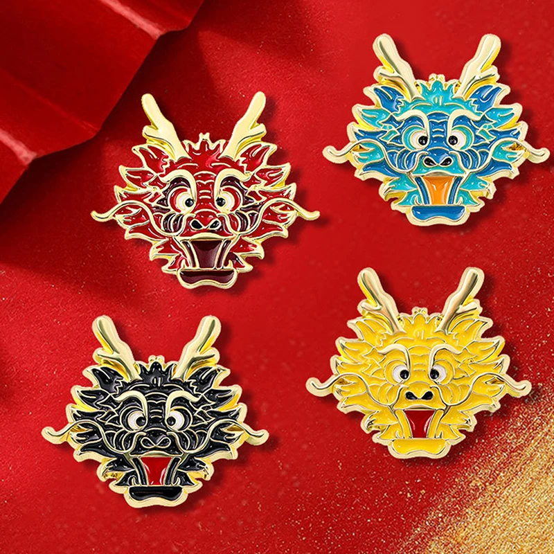 Cartoon Dragon Badge Vintage Creative Brooch Animal Brooches Bag Lapel Pins Clothes Accessories Cartoon Jewelry Gift For Kid