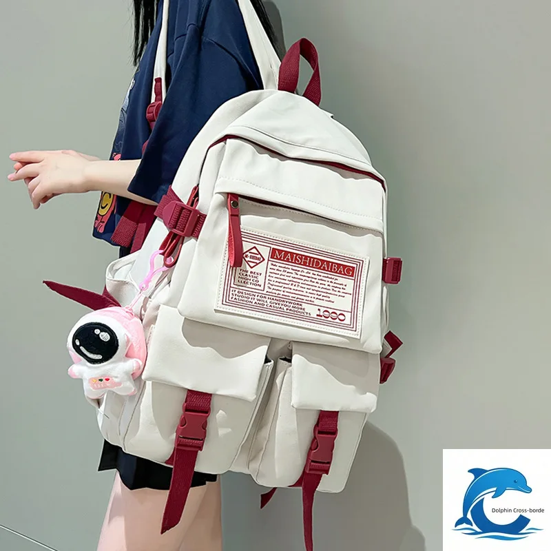 2026 New Women Backpack, Large Capacity Load Reduction Travel Bag for Junior High & College Girls