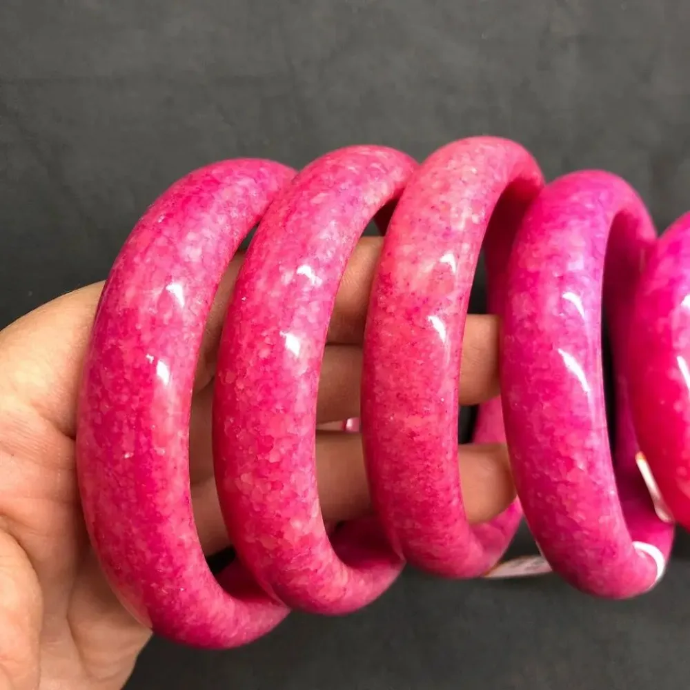 Jade Bangle Koraba Genuine Natural Colorful Peach Blossom Jade Bracelet Pink Jade Bracelet Fashion New Ladies Bracelet