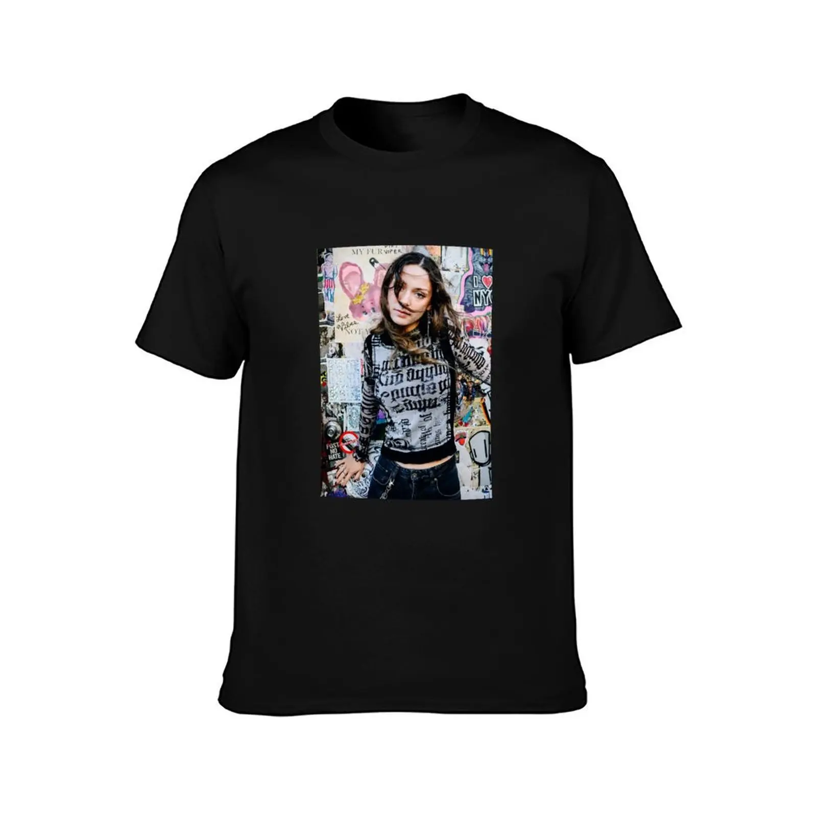 Holly Humberstone T-Shirt, Summer Casual Cotton Tee, Oversized Streetwear Tops, Vintage Graphic Print, Loose Fit Short Sleeve