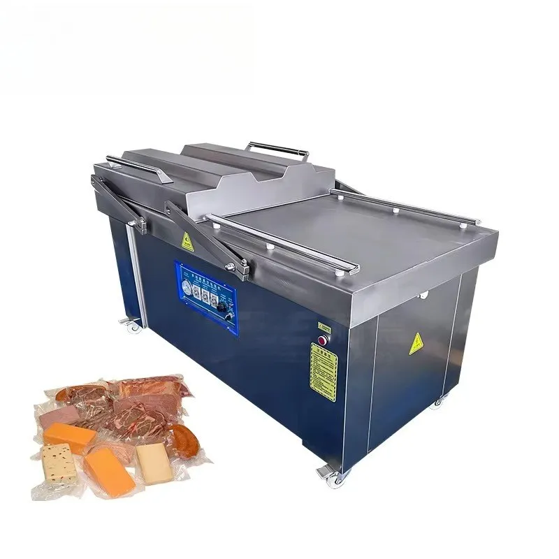 Commercial Double Chamber Vacuum Sealer 2-4 Cycles/Min for Fresh and Frozen Food 2