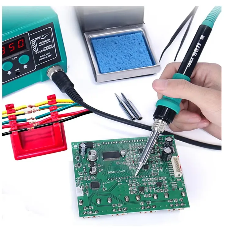 Supporto per morsetto per cavo per supporto per filo per saldatura ABS per banco per saldatura a filo 30AWG-12AWG con 5 marce