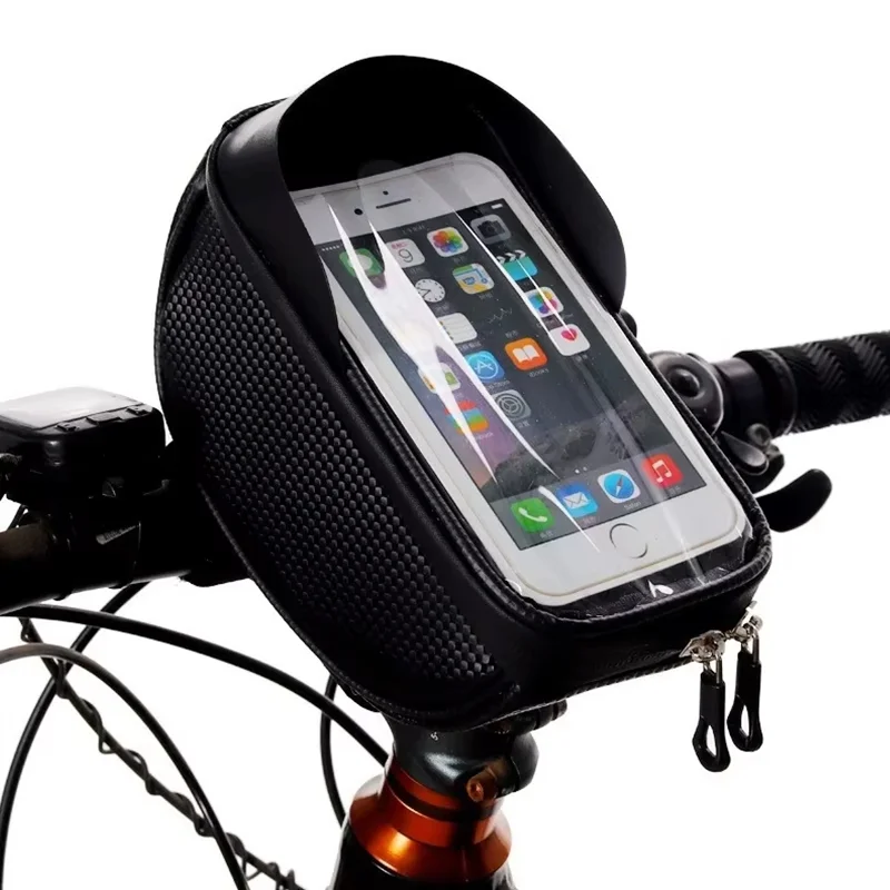

Bicycle Bag Phone Front Frame Bag, Waterproof, Tube Bag,Cycling Pouch, Bike Accessories for Men Compatible Phone Under 6.5”