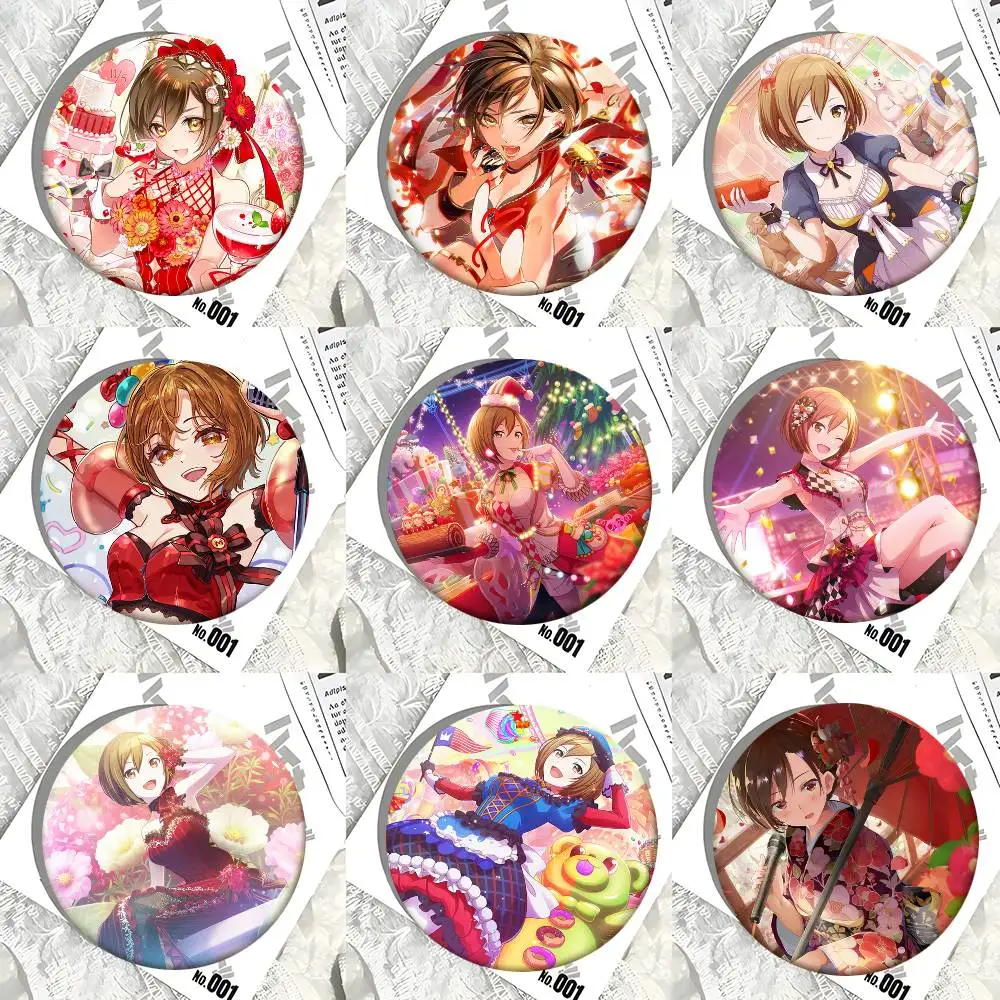 Virtual Idols MEIKO Round Badge Lapel Pin Backpack Clothing Jewelry Accessories Gift Brooch