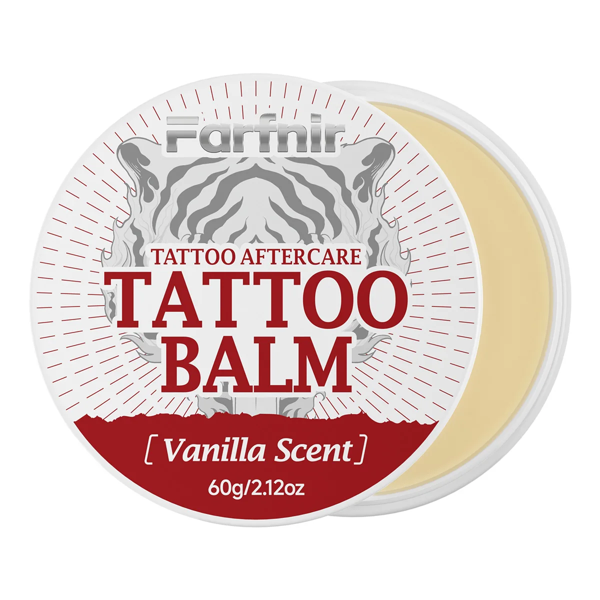 Tattoo butter with vanilla scent, brightens tattoos, moisturizes and hydrates skin.